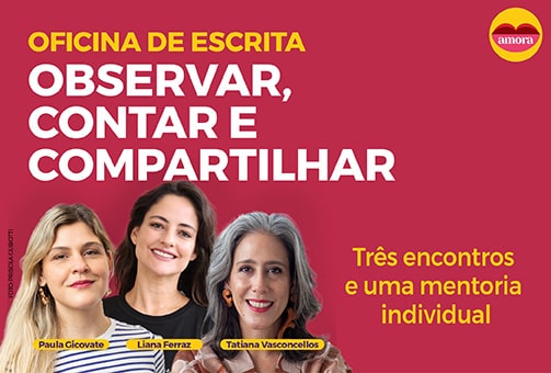 Oficina de Escrita Observar, contar e compartilhar - 04, 11 e 18/09 